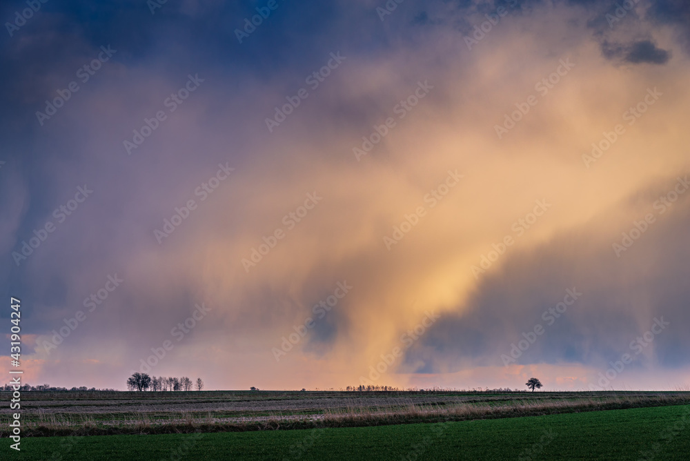 Obraz premium fire in the storm