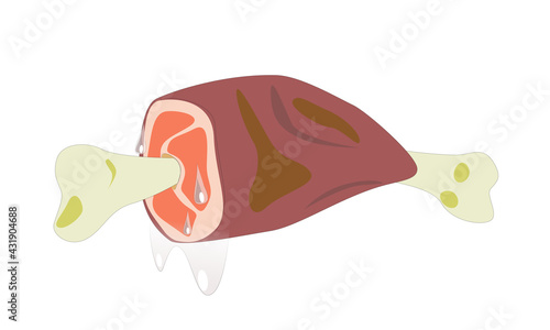 肉汁滴る骨付き肉