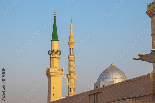 Fotografia Ottoman Turkish style minaret in Medina