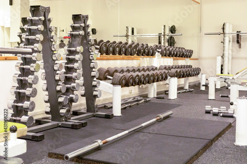 dumbbell weights on the floor 1