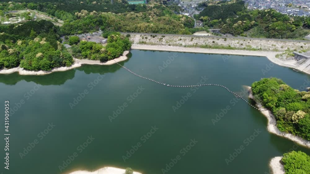 牛頸ダムの大野貯水池【福岡県大野城市】 牛頸ダムの大野貯水池【福岡県大野城市】