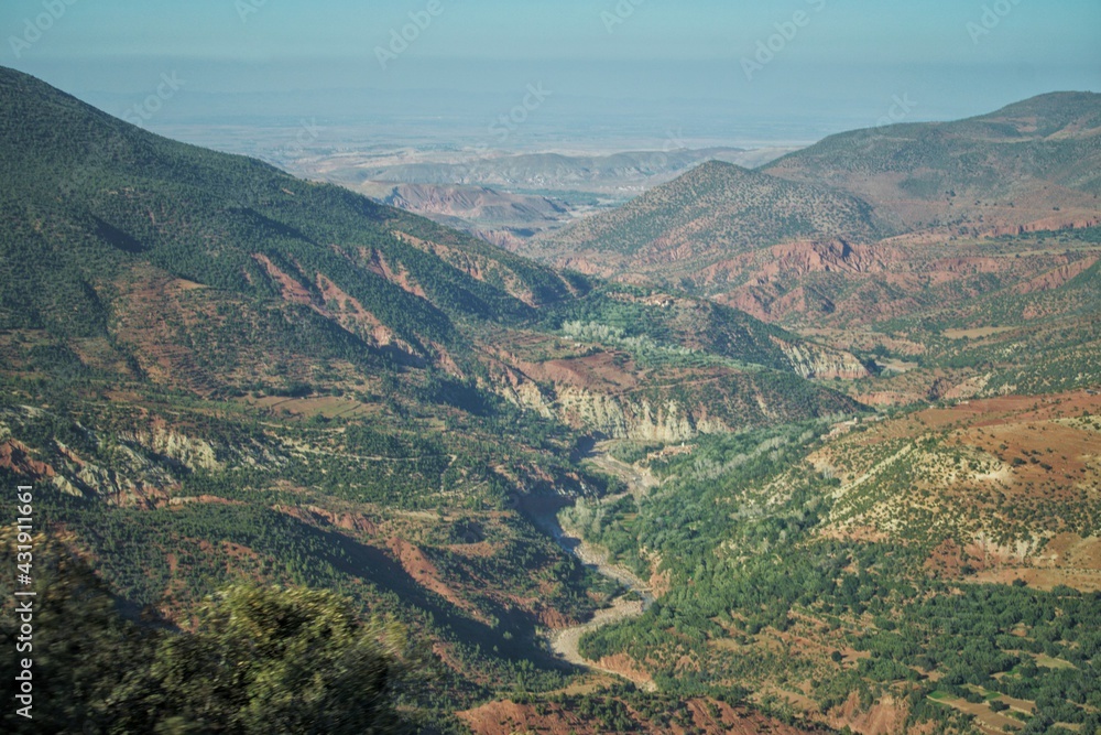 Fototapeta premium view from the top of the mountain