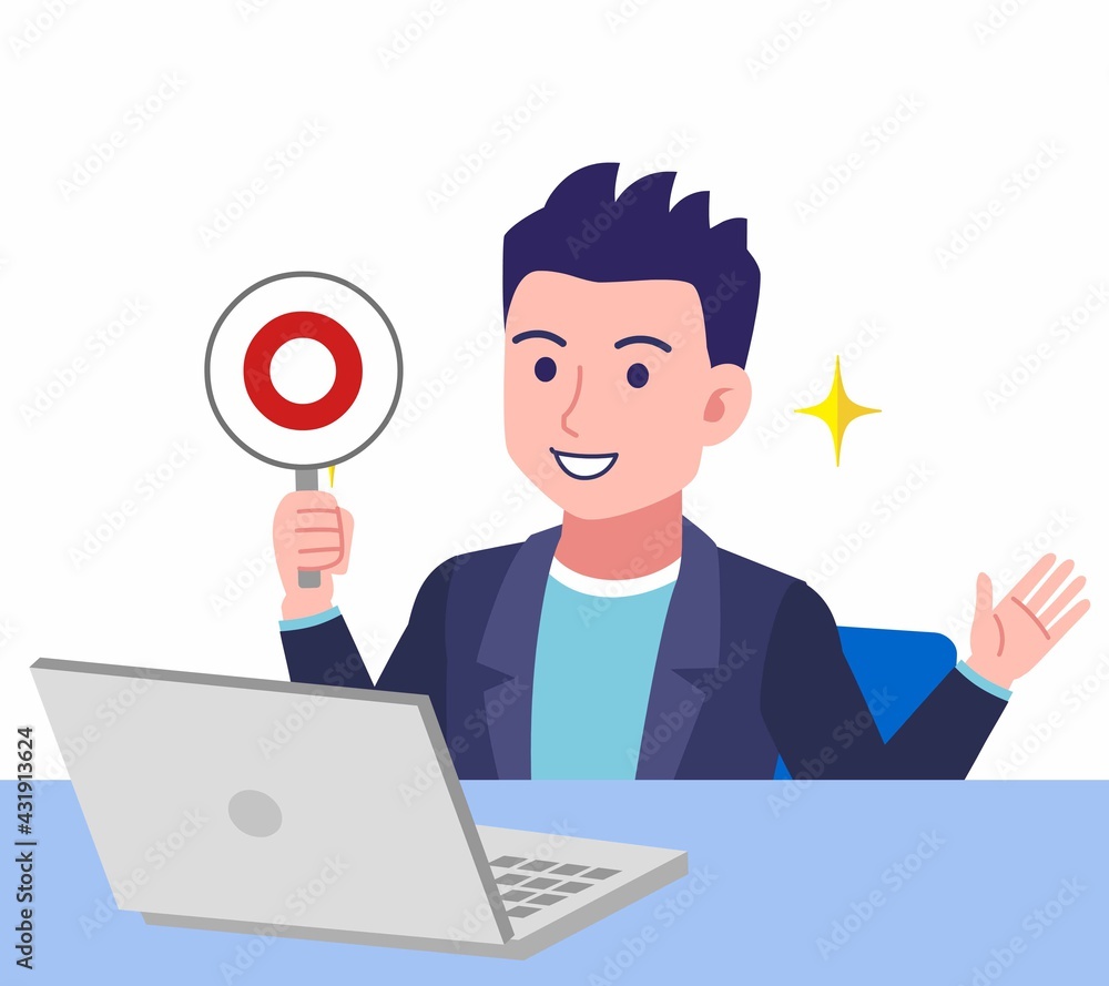 ジャケットを着た若い男性