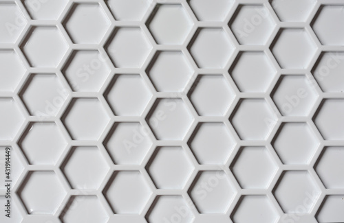Clear pattern abstract background hexagon white  background with hexagons