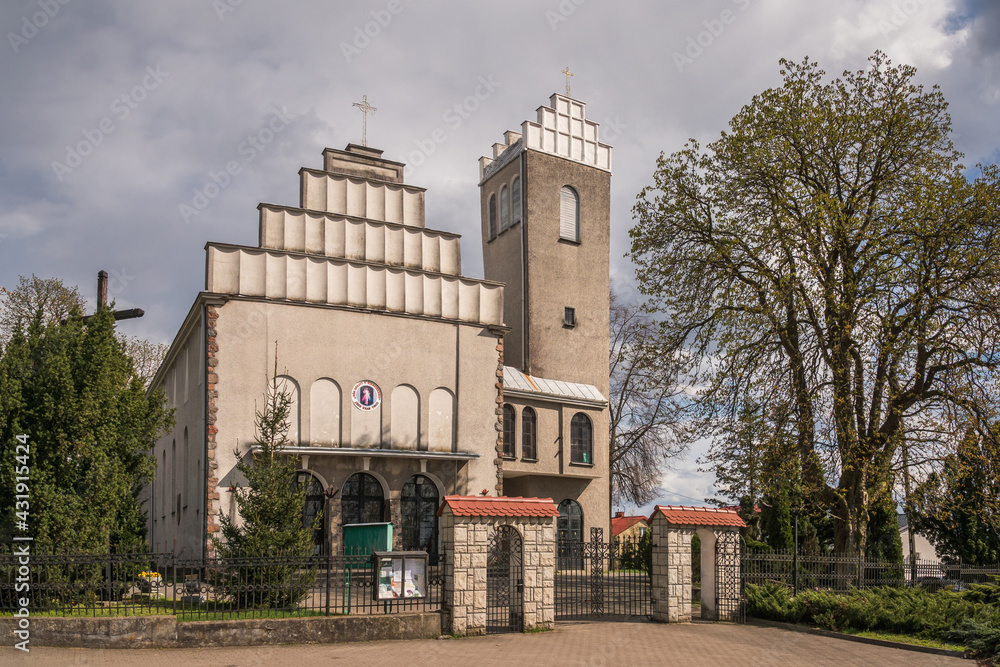 Church St. Stanislaus in Sobikow near Gora Kalwaria, Masovia, Poland
