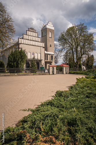 Obraz na płótnie Church St. Stanislaus in Sobikow near Gora Kalwaria, Masovia, Poland w salonie