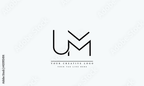 Letter Logo Design with Creative Modern Trendy Typography VC CV V C