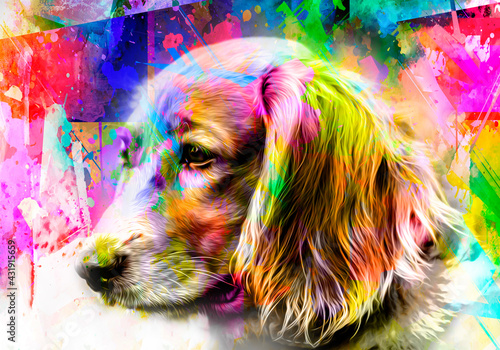 background with colorful sp...