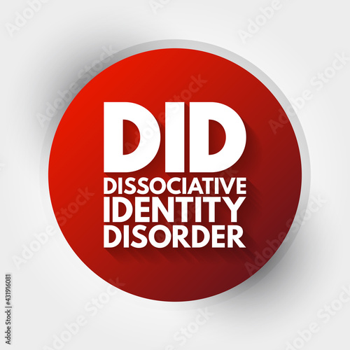 DID - Dissociative Identity Disorder acronym, medical concept background