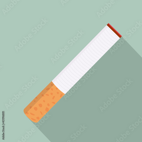 Cigarette butt with long shadow
