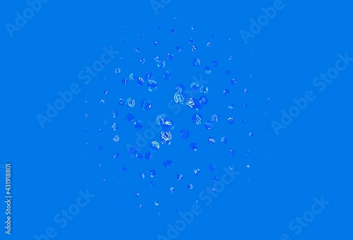 Light Blue  Green vector backdrop with dots.