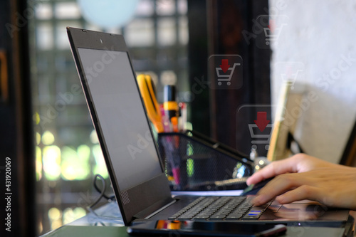 person working on laptop