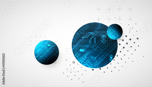 Abstract technology background. Communication concept, futuristic digital innovation art background. Vector illustration