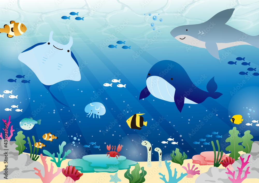 海のフレーム Stock Vector Adobe Stock