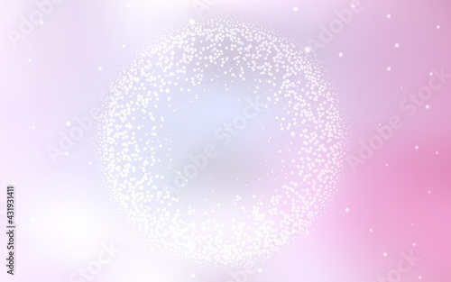 Light Pink vector layout with cosmic stars.