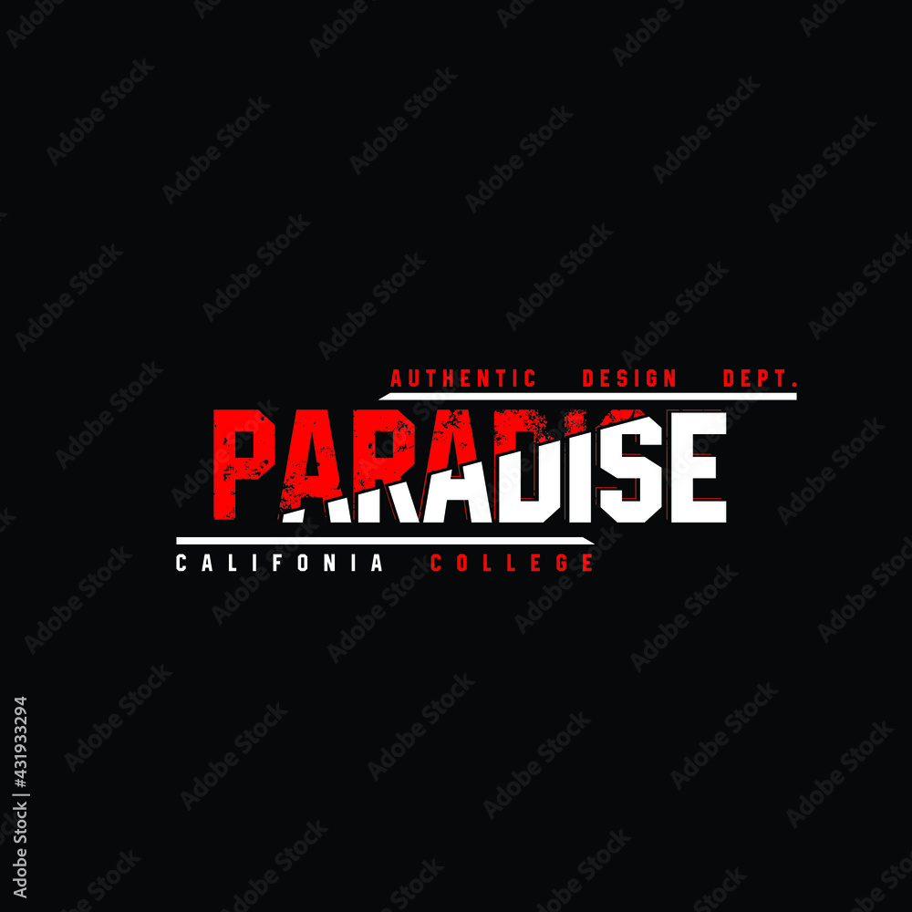 Fototapeta premium paradise california college authentic design dept.