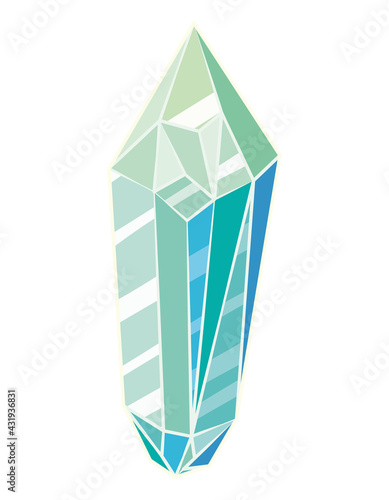 cute aquamarine crystal