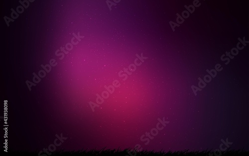 Dark Pink vector texture with milky way stars.