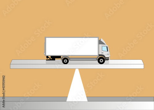 Ausgewogene Gewichtsverteilung auf einer Waage