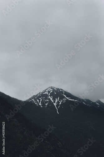 mountain in the snow