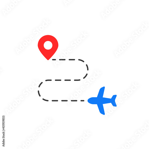 route like travel destination simple icon