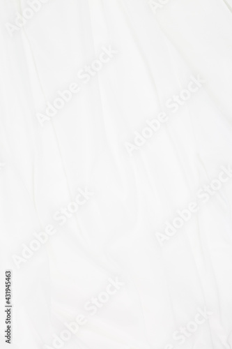 White cloth background abstract with soft waves Closeup elegant crumpled of white silk fabric cloth background and texture. Luxury background design.