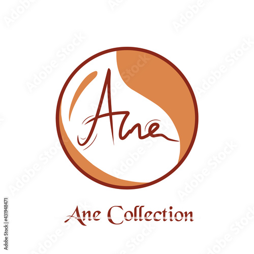 beuaty logo of Ane Collection. this logo is suitable for beauty company llc