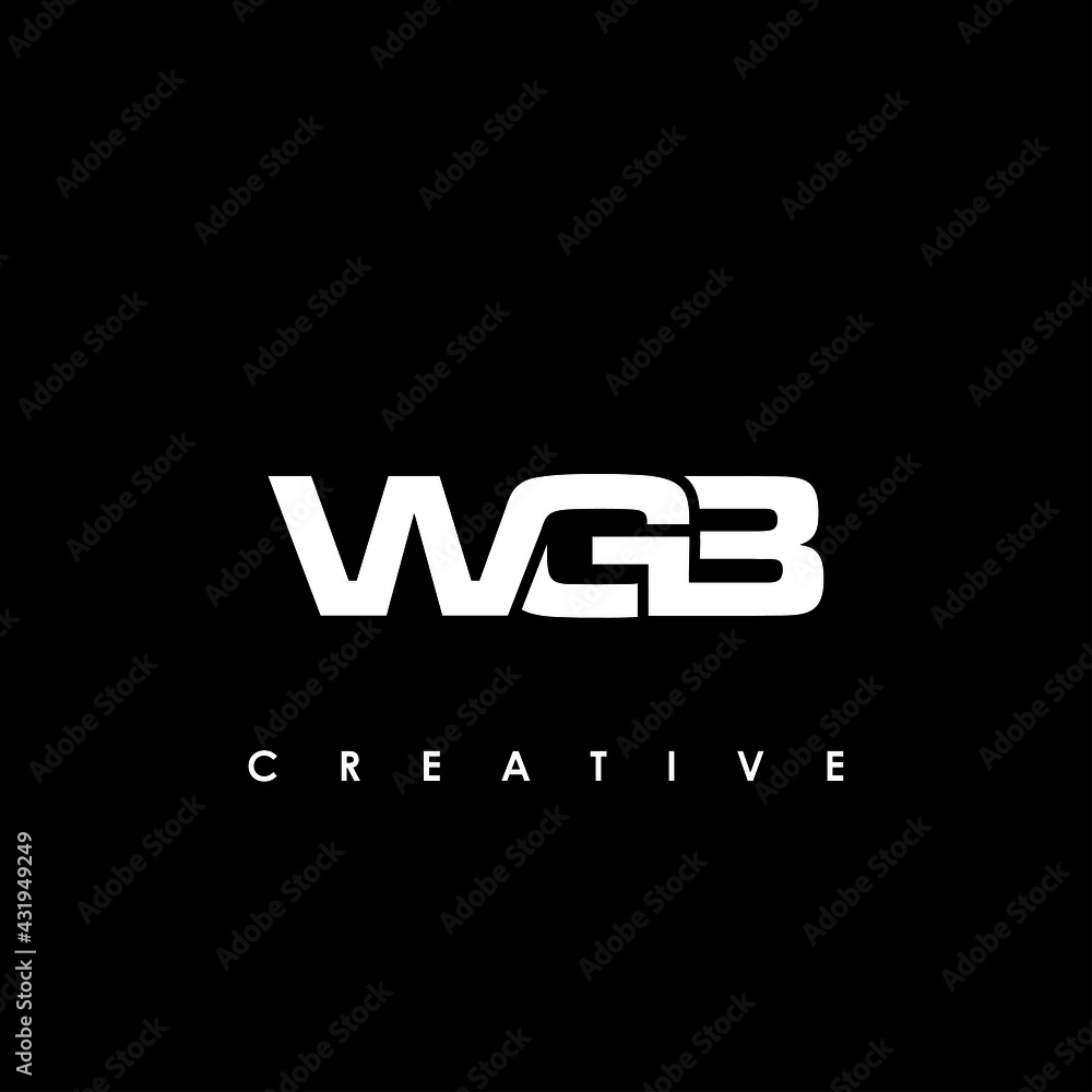 WGB Letter Initial Logo Design Template Vector Illustration