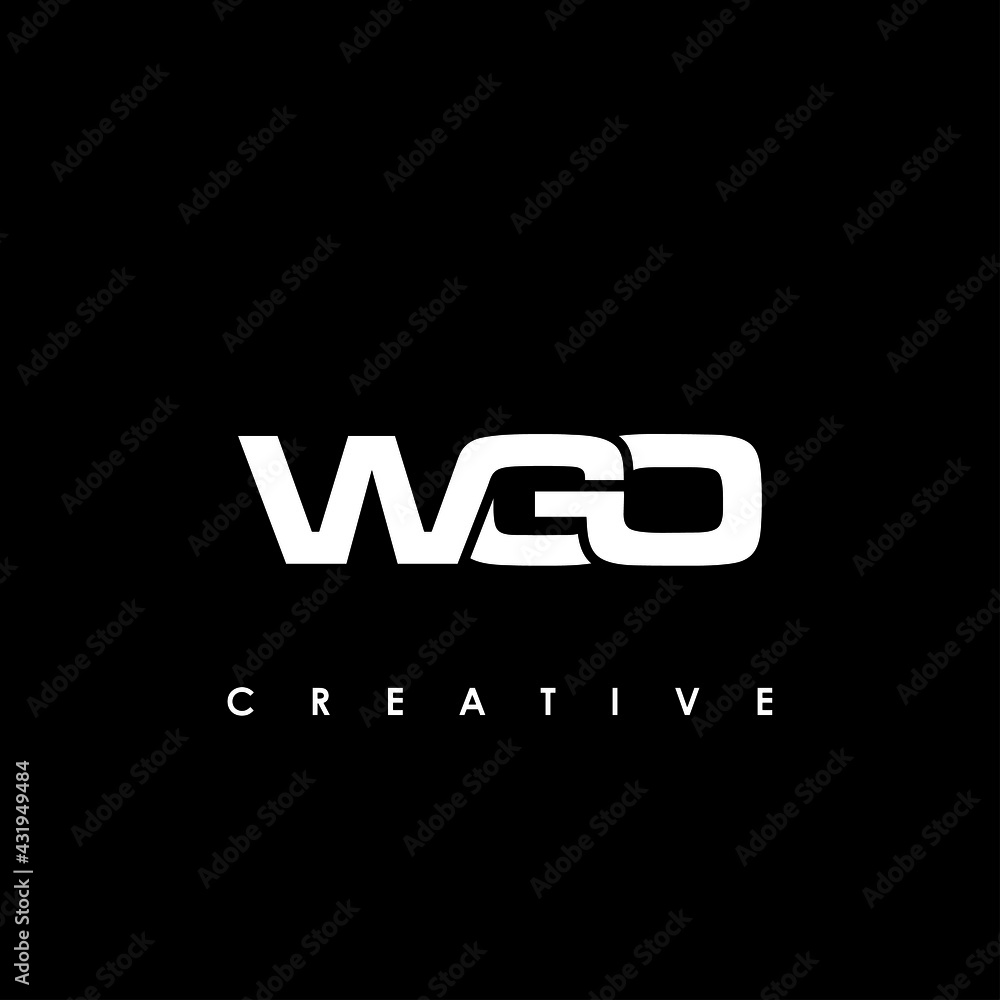 WGO Letter Initial Logo Design Template Vector Illustration