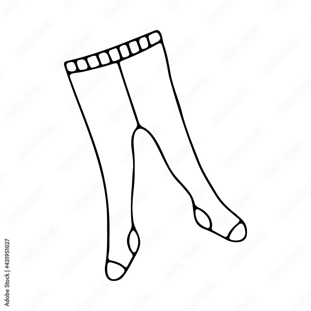Simple vector illustration of children's clothing doodle icon. Simple vector illustration of children's clothing doodle icon.