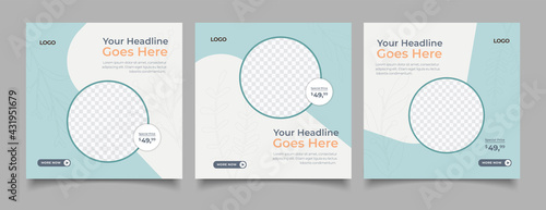 Your headline goes here square banner template.
