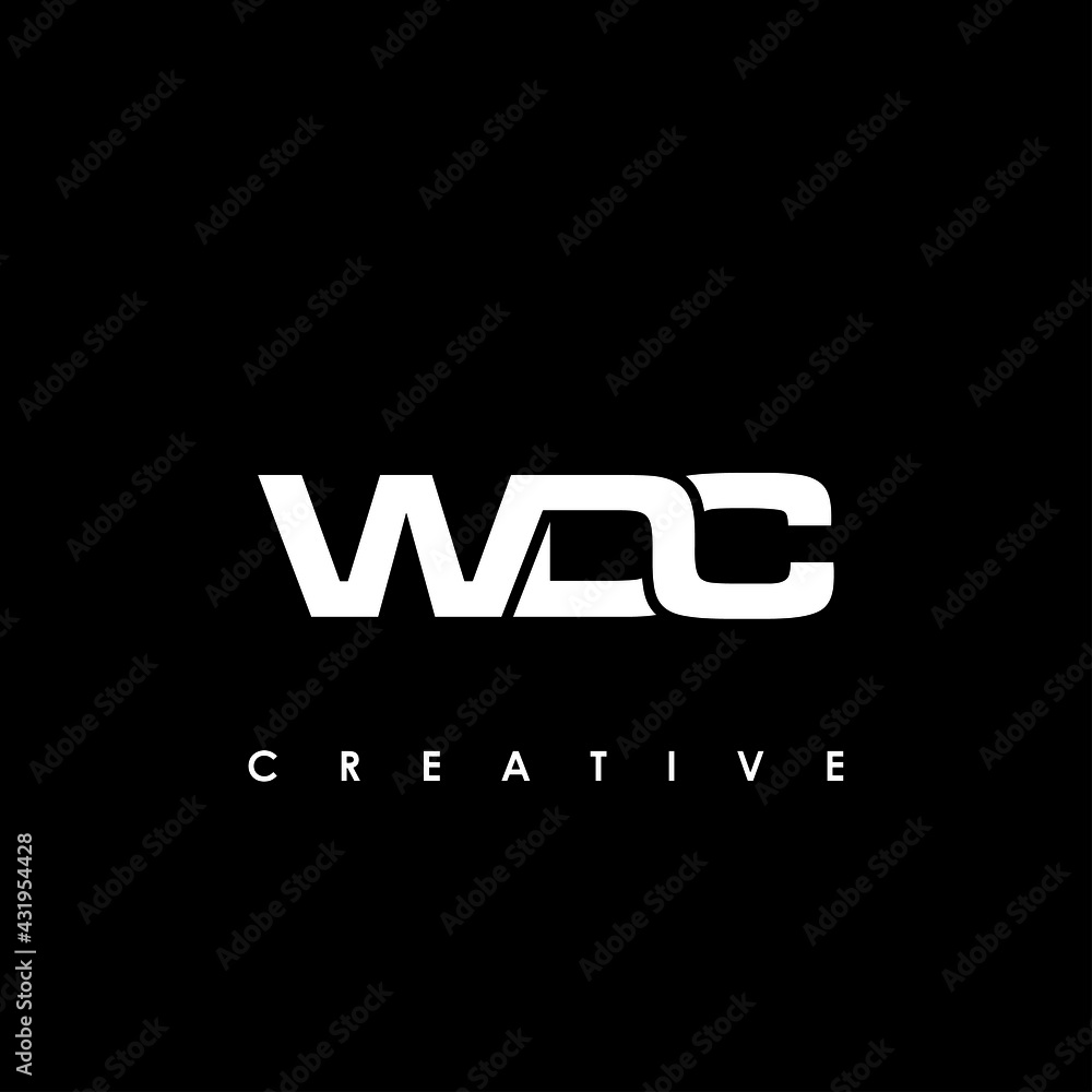 WDC Letter Initial Logo Design Template Vector Illustration