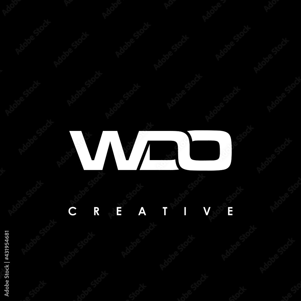 WDO Letter Initial Logo Design Template Vector Illustration WDO Letter Initial Logo Design Template Vector Illustration