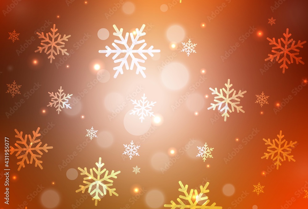 Light Red vector pattern in Christmas style. Light Red vector pattern in Christmas style.