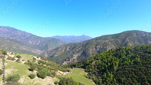 Prise de vue aérienne du lac Tamezguida Médéa   photo