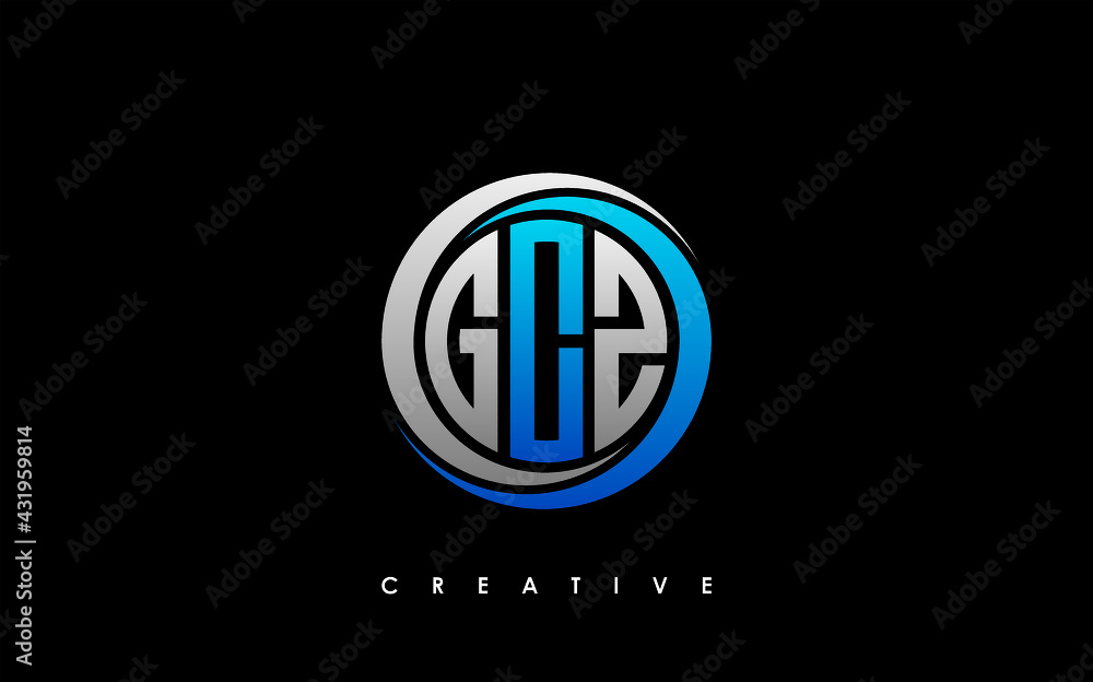 GCZ Letter Initial Logo Design Template Vector Illustration GCZ Letter Initial Logo Design Template Vector Illustration