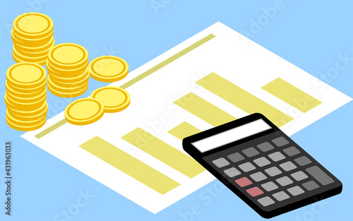 株や仮想通貨と確定申告のイメージ