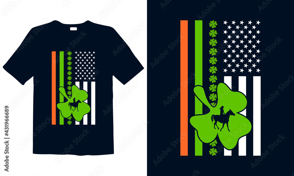 Fototapeta premium St. Patrick's Day T-shirt Design. Best for print, t-shirt, mug, poster & wall art.