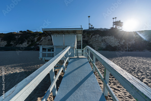 Morning view of lifeguard t...