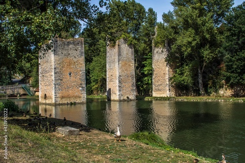 Wallpaper Mural ruins of the bridge at Lussac France Torontodigital.ca