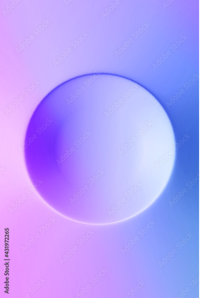 Blue purple pink circle fluid gradient abstract graphic fashion poster background