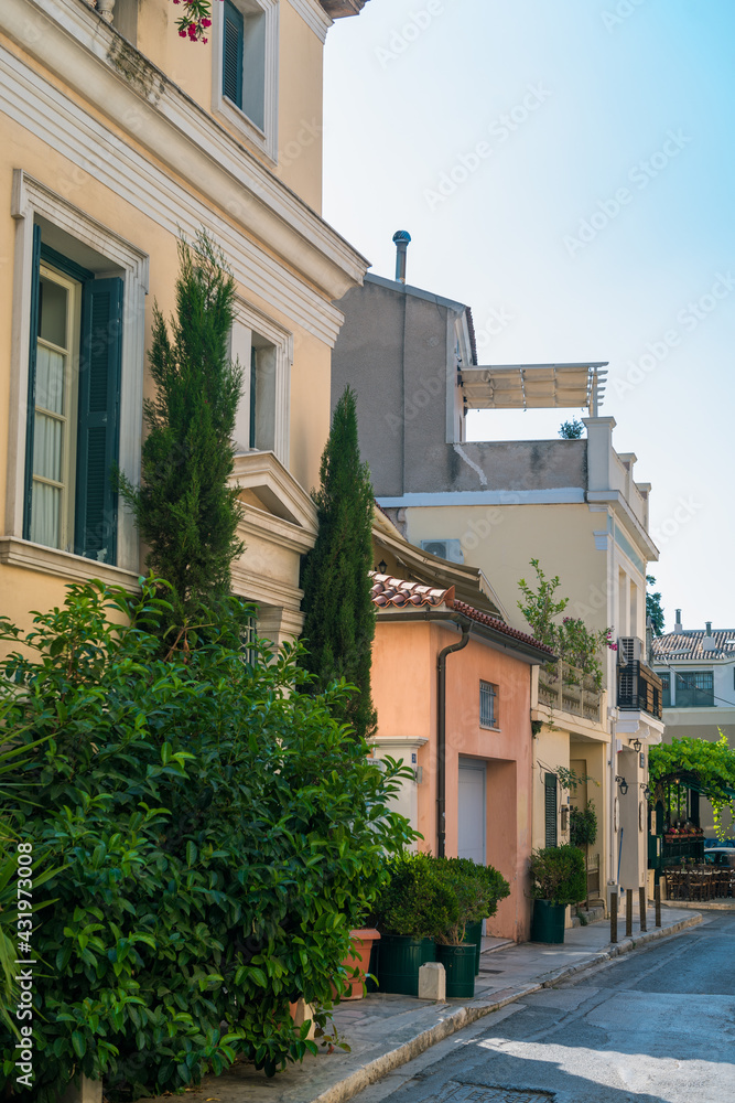 Obraz premium Street in the town Athens, Greece