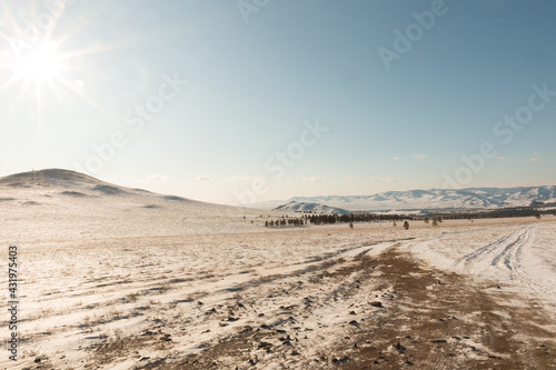 snowy desert