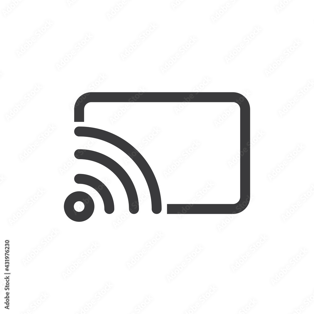 Streaming, vector, icon. Simple, flat design for web or mobile app Streaming, vector, icon. Simple, flat design for web or mobile app