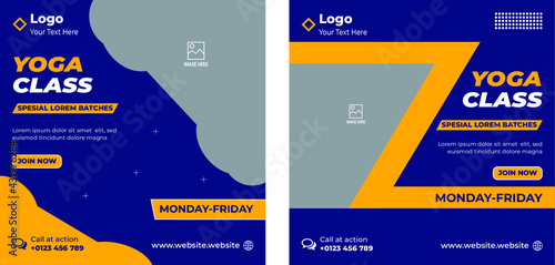 Editable World Yoga Day Social Media Post Template, Fitness or gym web post temp