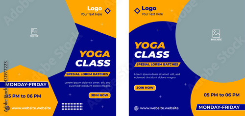 Editable World Yoga Day Social Media Post Template, Fitness or gym web post temp