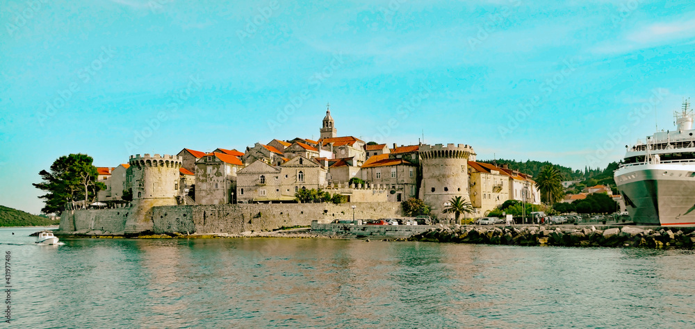 Korčula  - kroatische Insel, Adria,  Küste Süddalmatiens
