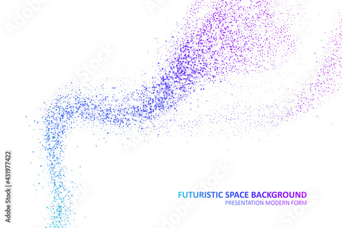 Particles liquid dynamic flow