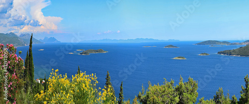 Fototapeta Naklejka Na Ścianę i Meble -  Kroatien,  Küste am Adriatischen Meer, Panorama