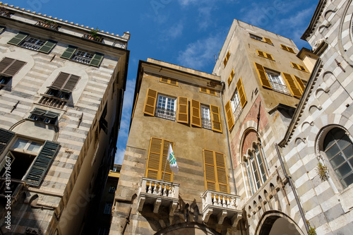 Italy, Liguria, Genoa, Architecture of Piazza di San Matteo photo